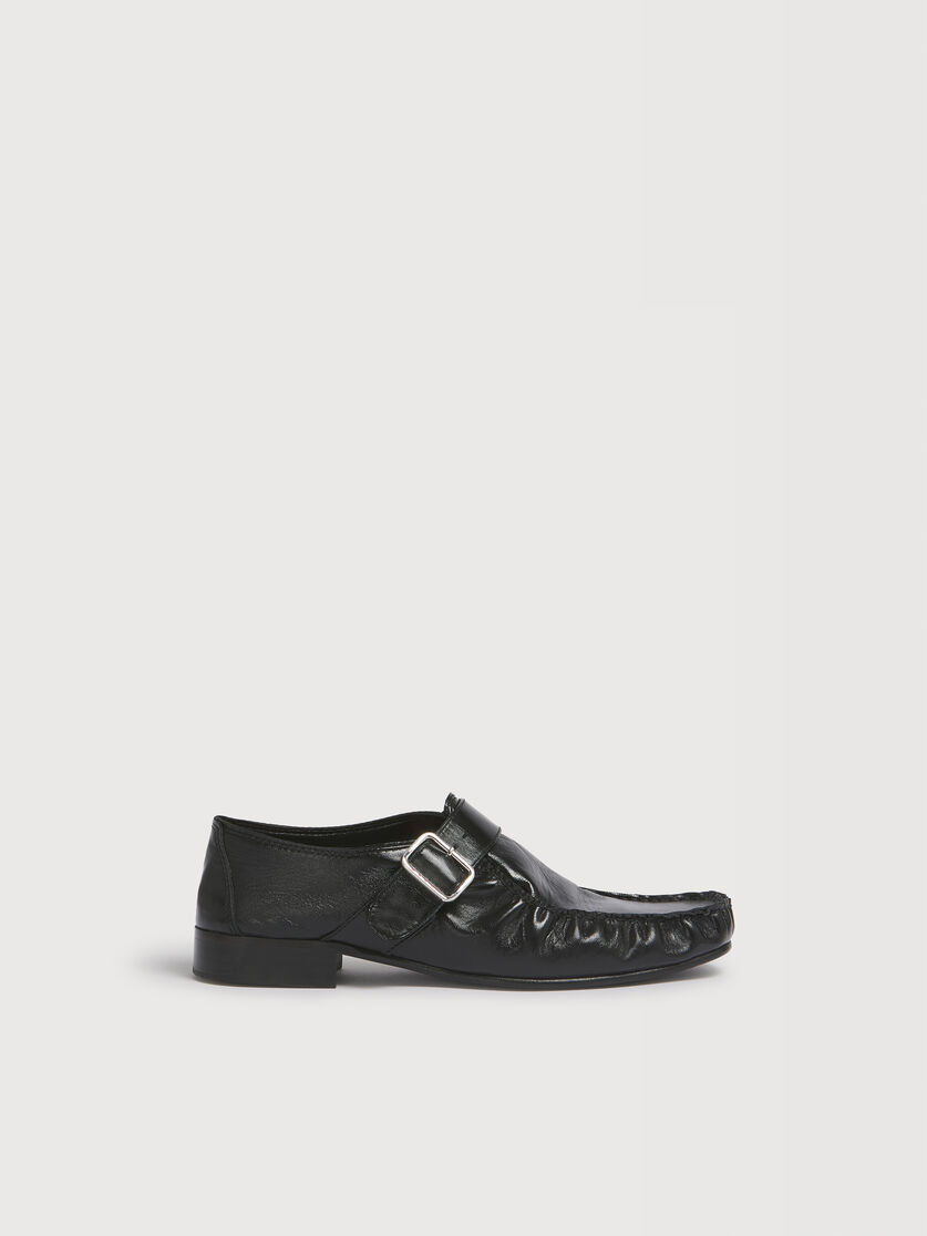 Black leather loafer, Image 1