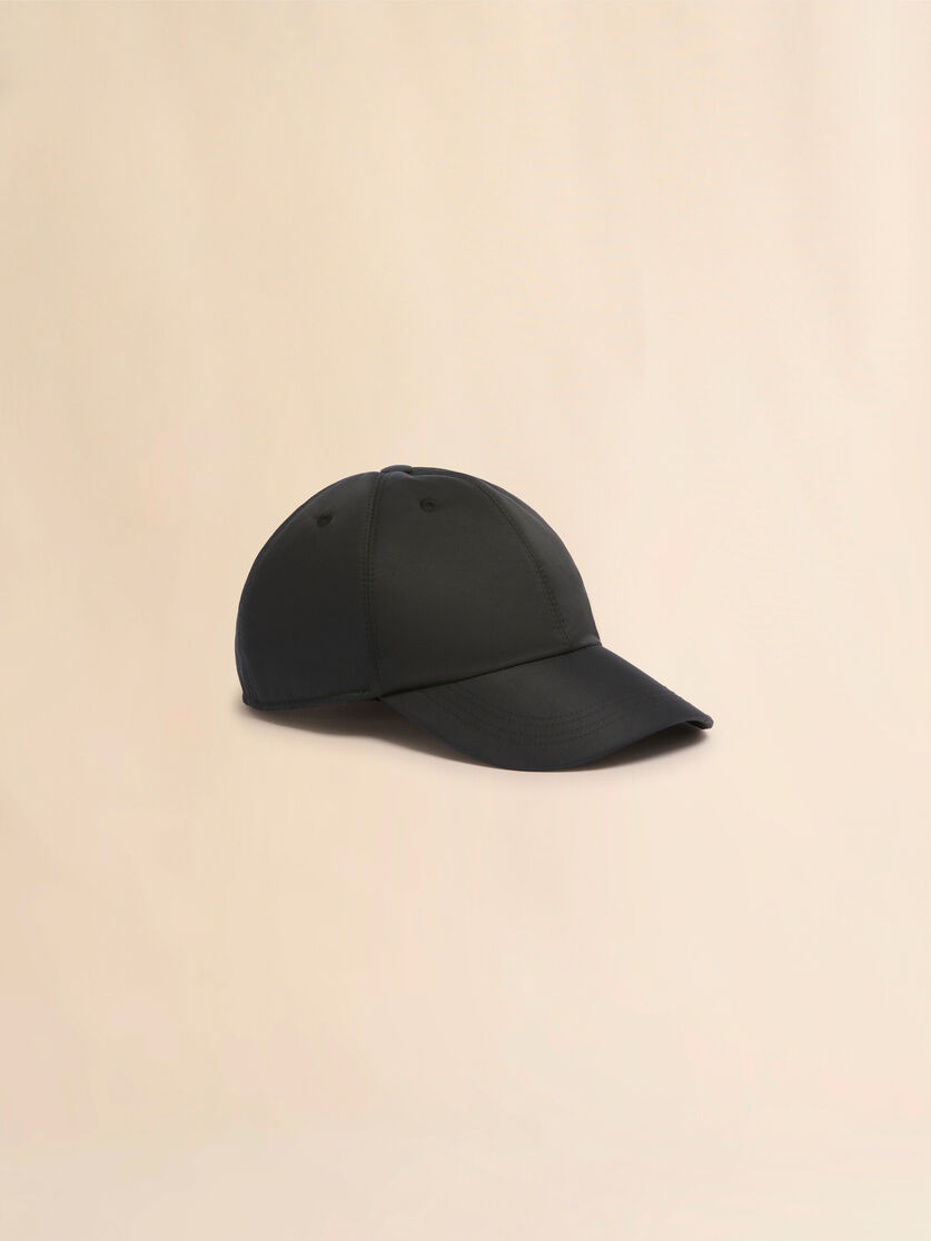 Black tafetta baseball cap with Marni Mending - Hats - Image 1