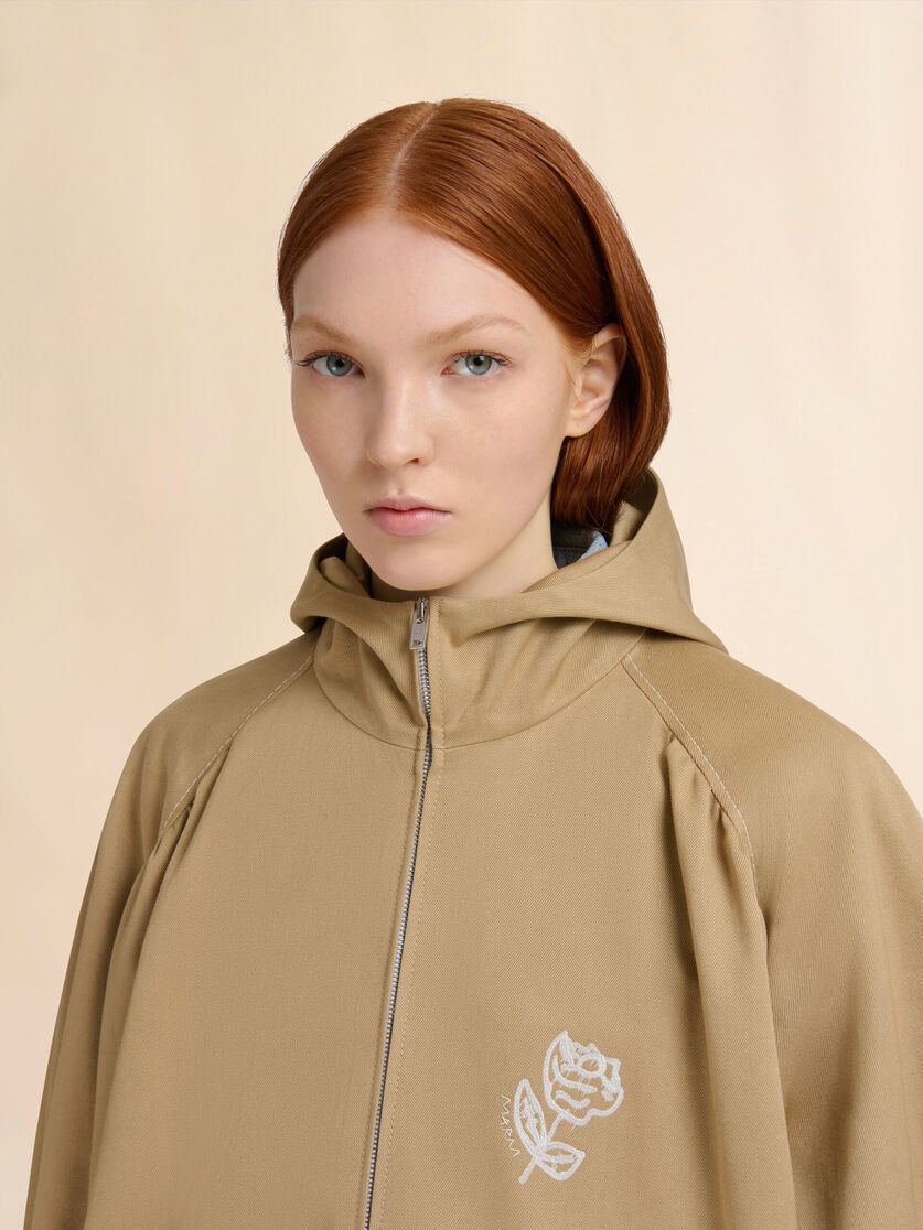 Brown drill bomber jacket - Jackets - Image 4