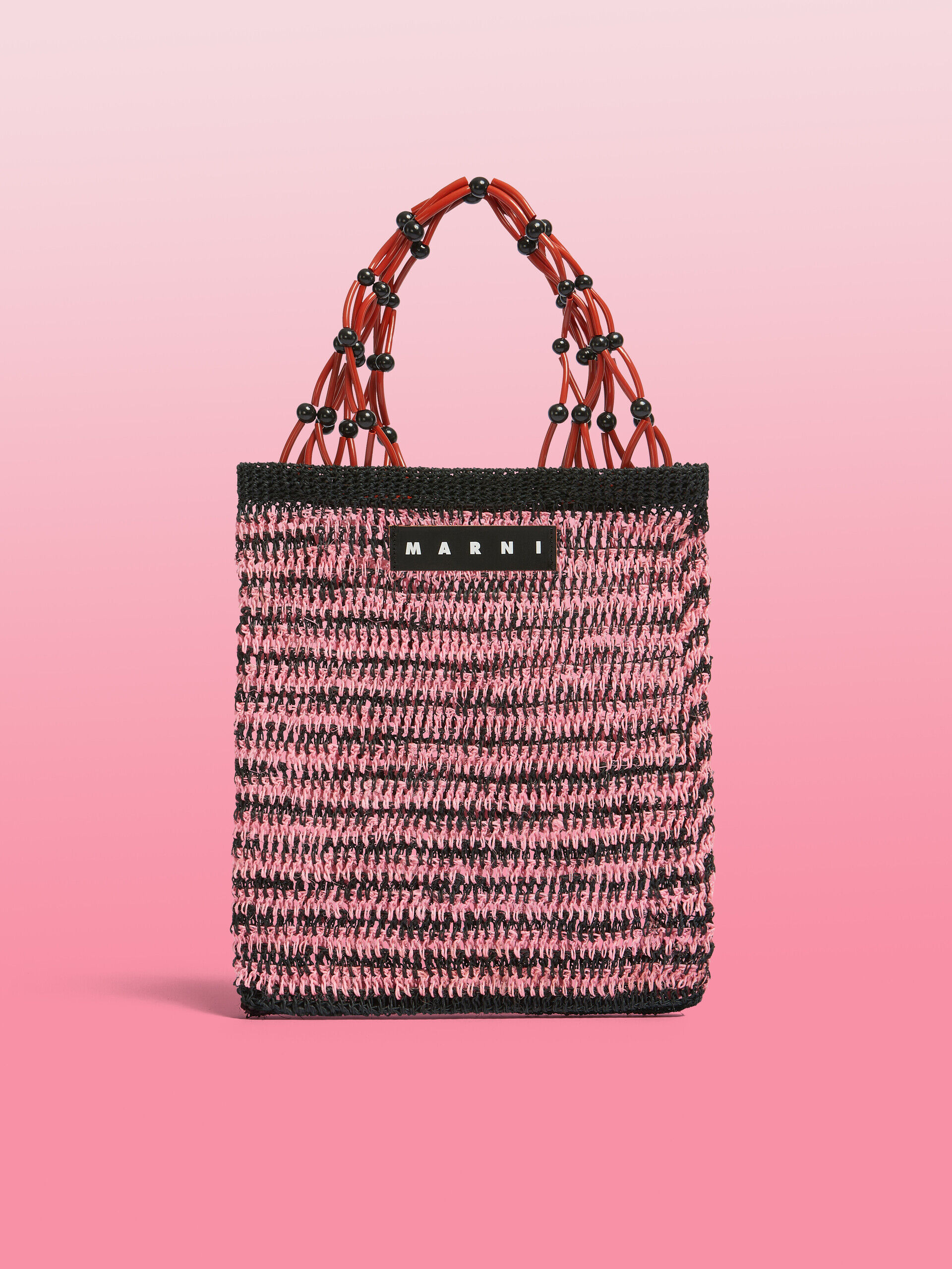 マルニ マルニマーケット ネットショッパー SHMH0018A2 MARNI ブラウン MARNI MARKET FIQUE ナチュラルファイバーネット