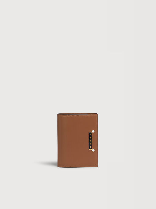Brown leather Envelope bifold wallet - Wallets
