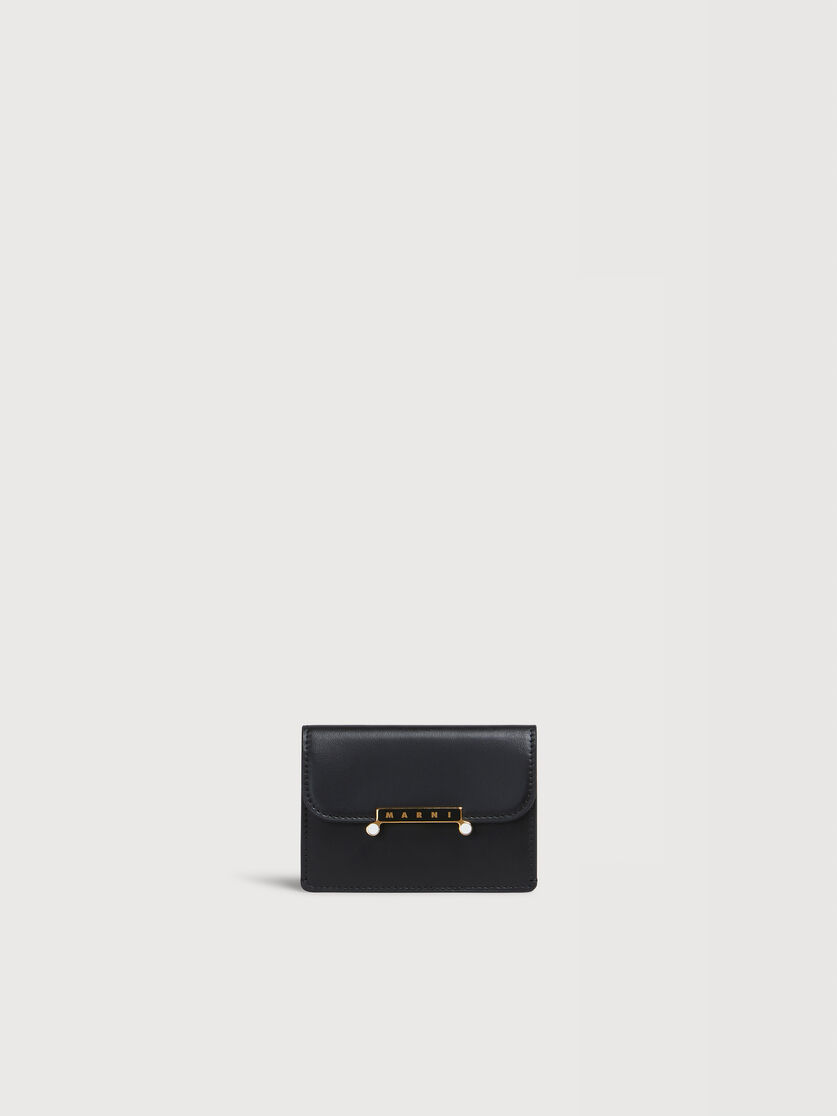 Black leather Envelope card holder, Image 1