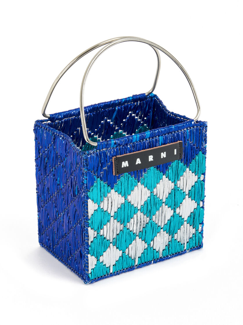 メタリック ブルー ロンバス MARNI MARKET ミニバッグ - ショッピングバッグ - Image 4