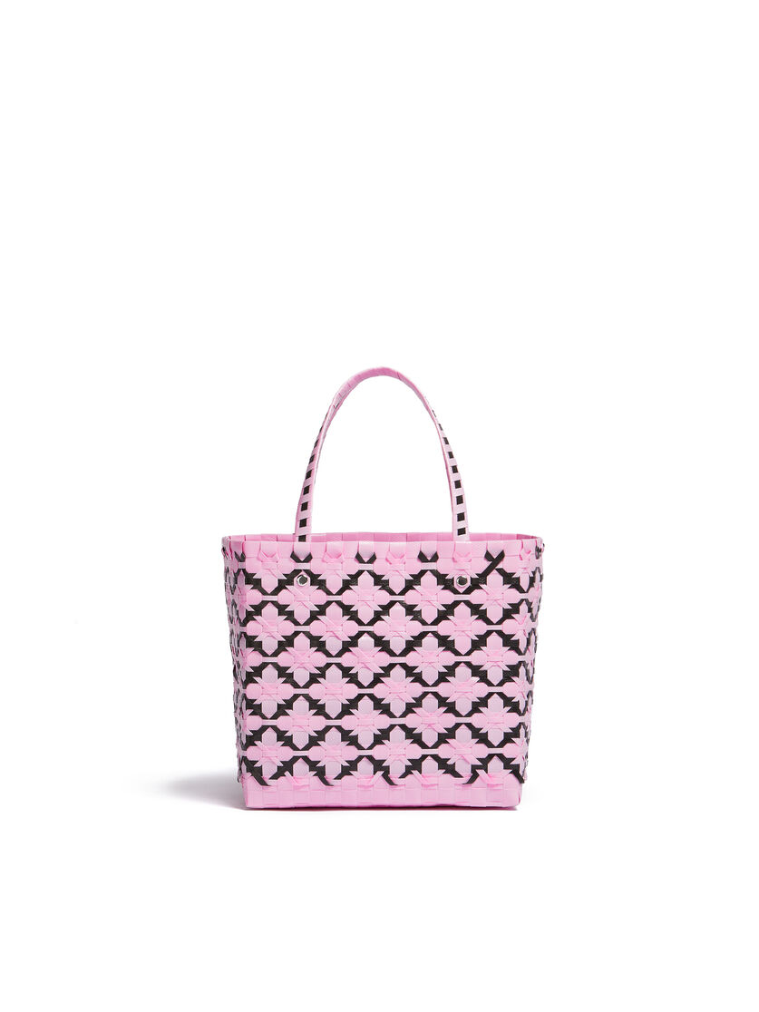 Pink and black MARNI MARKET BASKET bag - Shopping Bags - Image 3