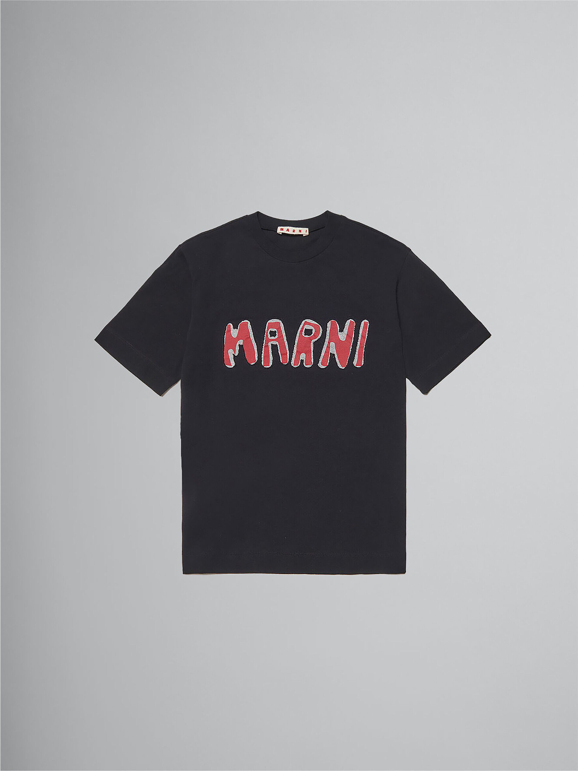 ブラック ロゴ入り ジャージー製Tシャツ | Marni