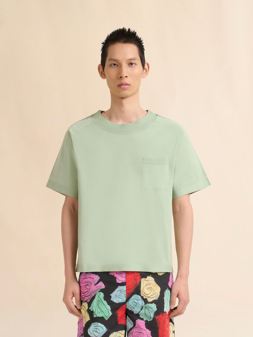 グリーン コットン製T-シャツ、Trunkaroo ポケット付き - シャツ - Image 2