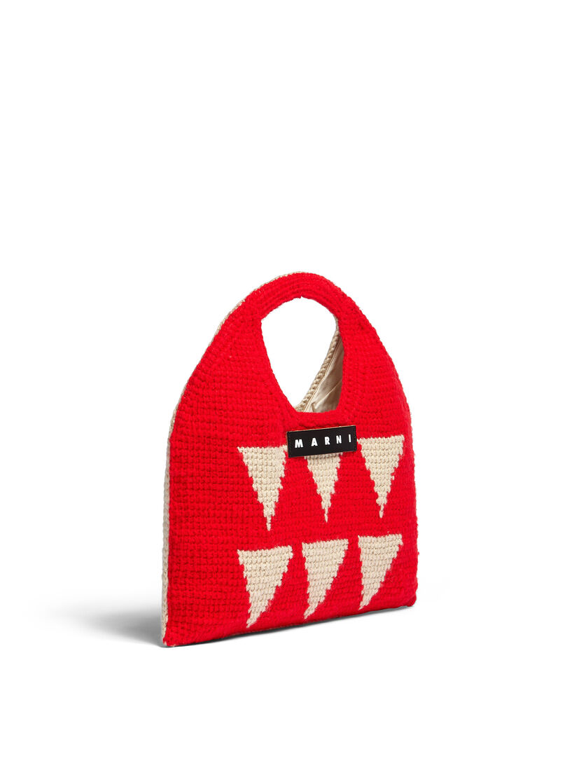 MARNI MARKET DOUBLE tech wool bag - Shopping Bags - Image 2
