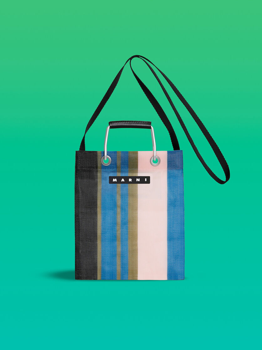 アストラルブルー MARNI MARKET MINI SHOULDER STRIPE BAG - Taschen - Image 1