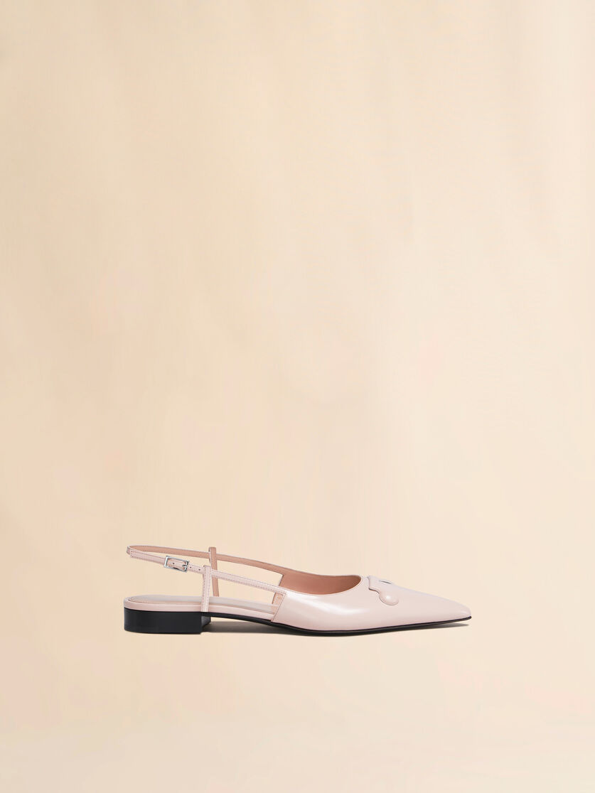 Slingback Trunkaroo de piel rosa con punta afilada - Bailarinas - Image 1