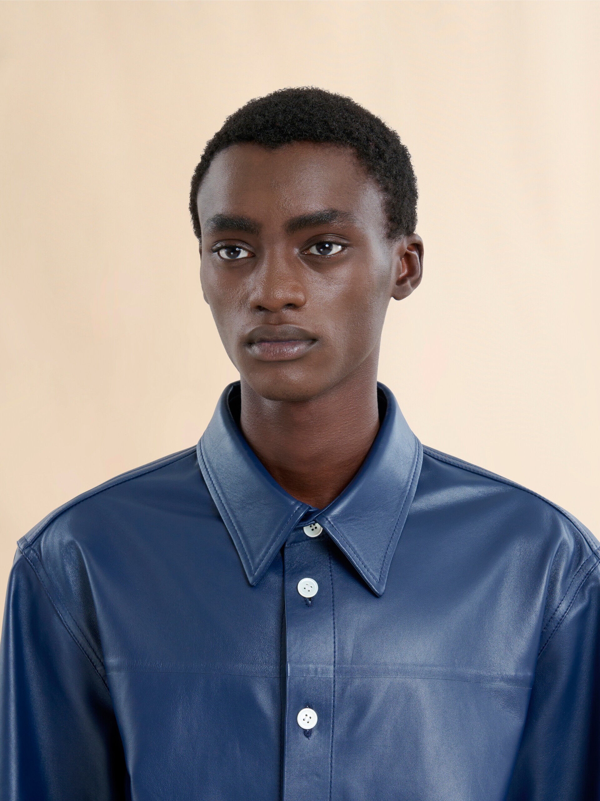 MARNI 青系チェック Tシャツ 半袖 ブルー ナッパ製半袖シャツ | Marni