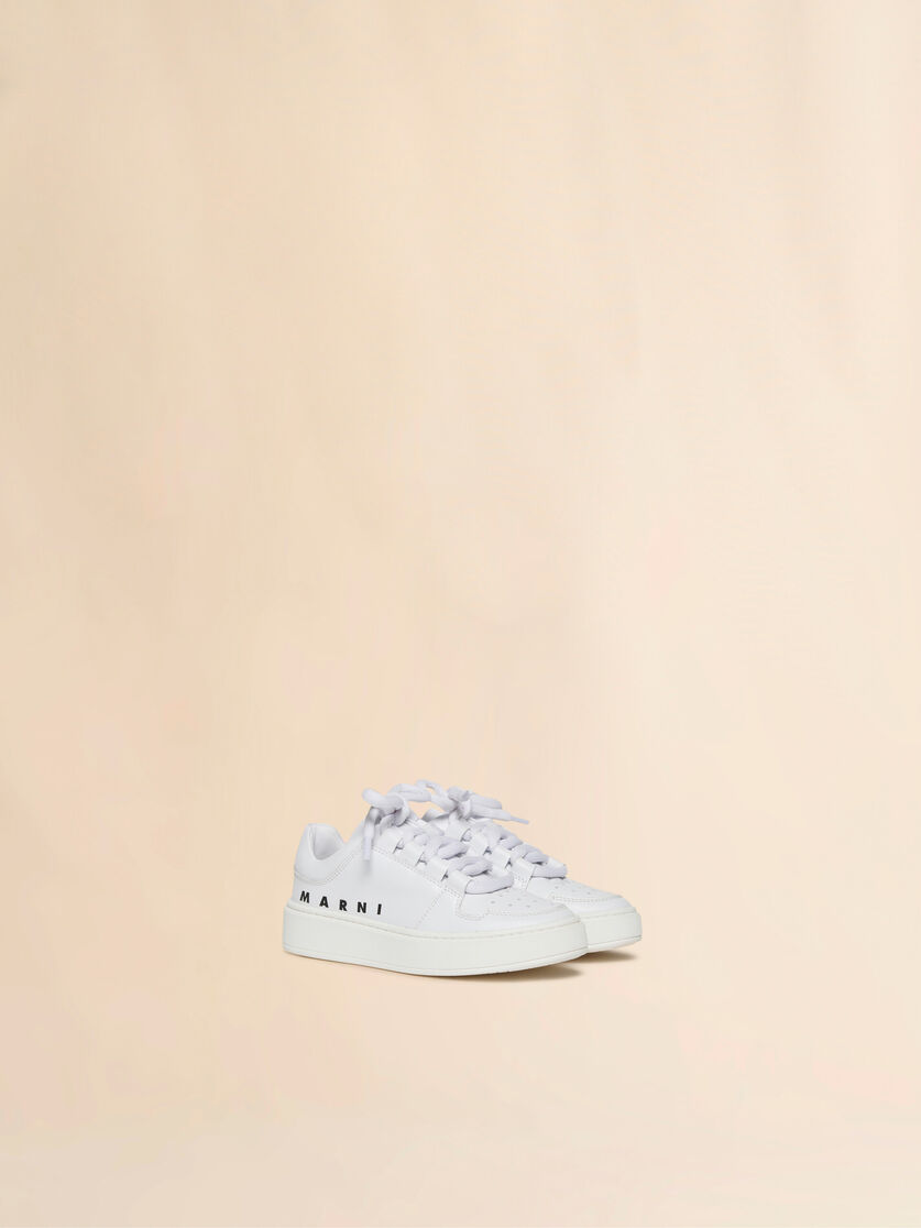 Niedriger Sneaker aus weißem Leder - Sneakers - Image 2