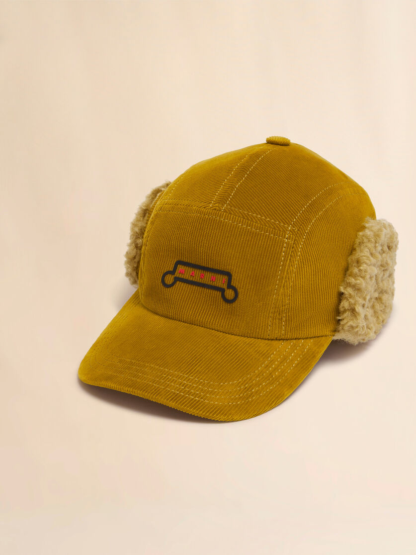 Brown corduroy aviator baseball cap - Hats - Image 4