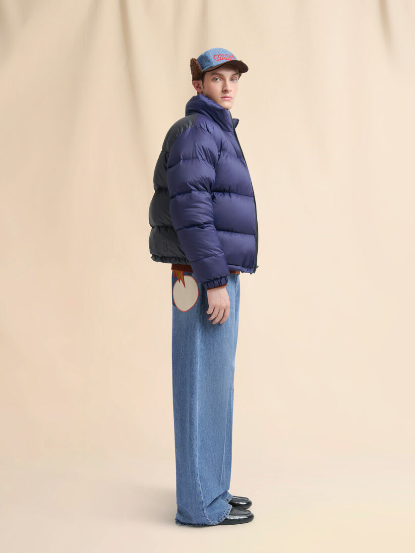 Brown wool jumper with laser-cut Marni logo - Pullovers - Image 5
