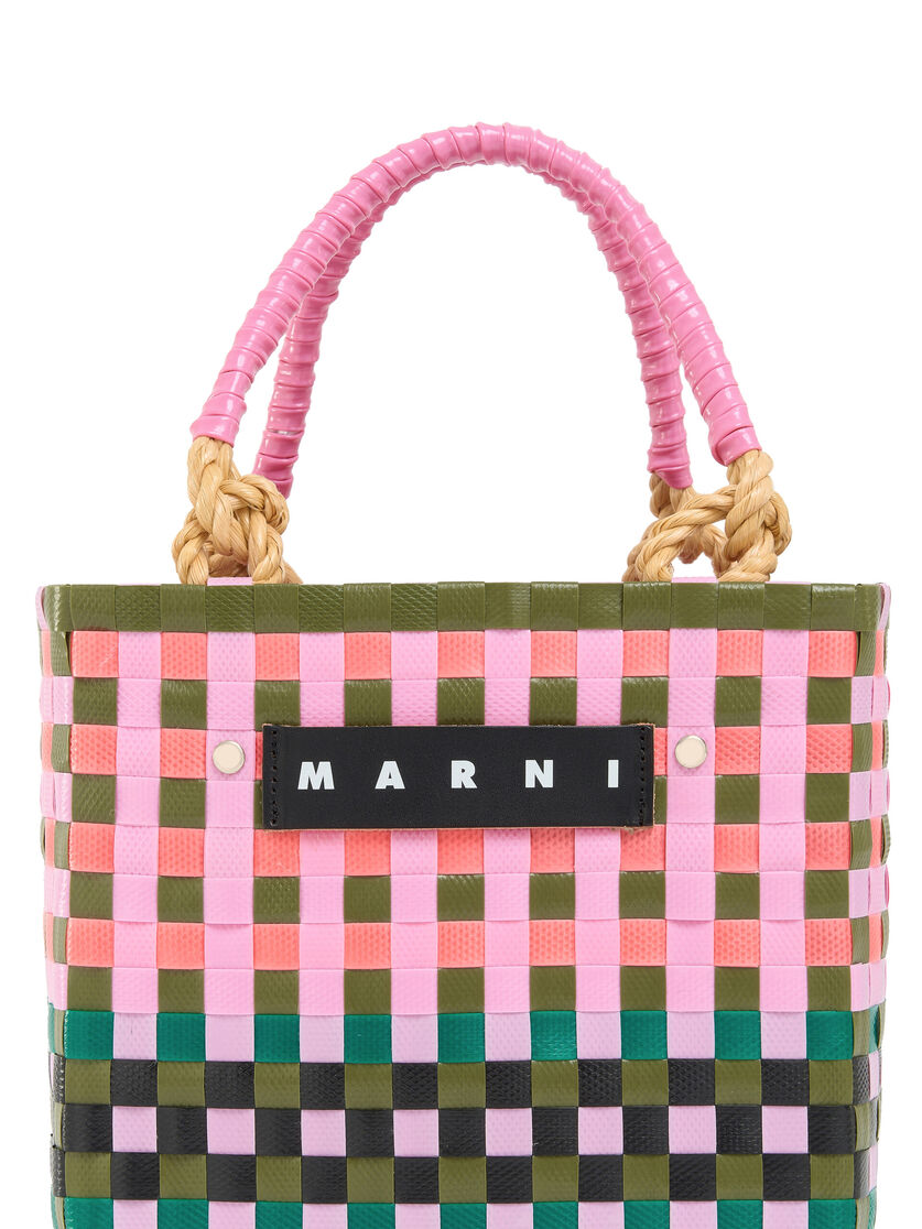 Blue Marni Market Sunday Mini Basket Bag - Shopping Bags - Image 4