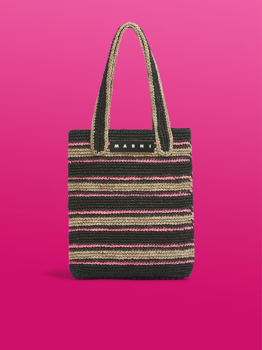 アンスラサイトダーク MARNI MARKET フィケクロシェバッグ - ショッピングバッグ - Image 1