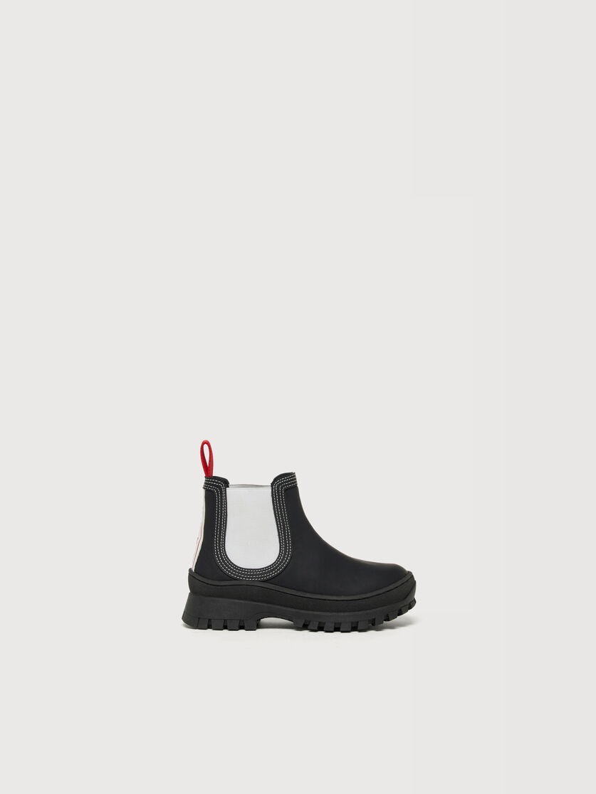 Black ankle boots with track sole, Image 1