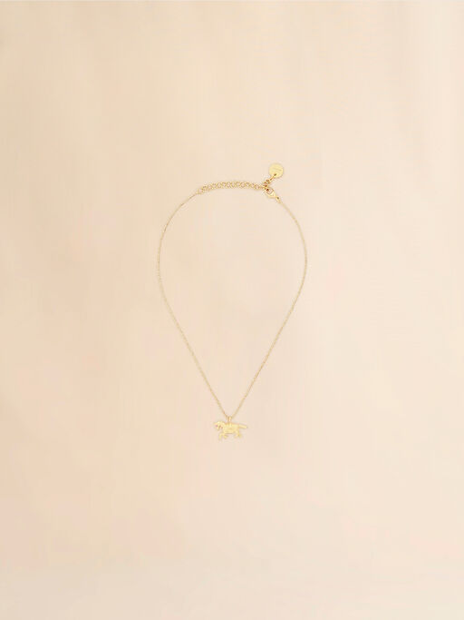 Chain necklace with horse charm - Necklaces