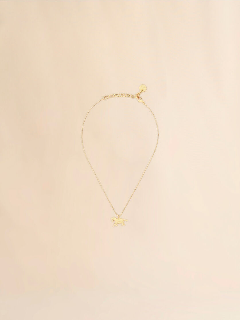 Chain necklace with horse charm, Image 1