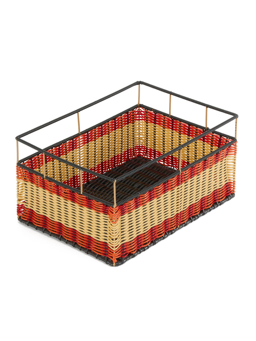 オレンジ レッド Marni Market レクタンギュラー 収納用バスケット - ファニチャー - Image 3