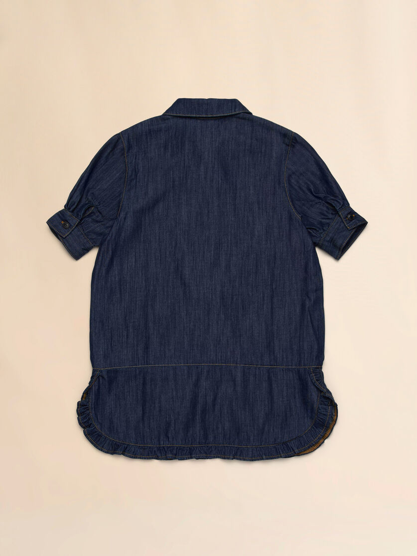 Dark denim shirt dress - Dresses - Image 2