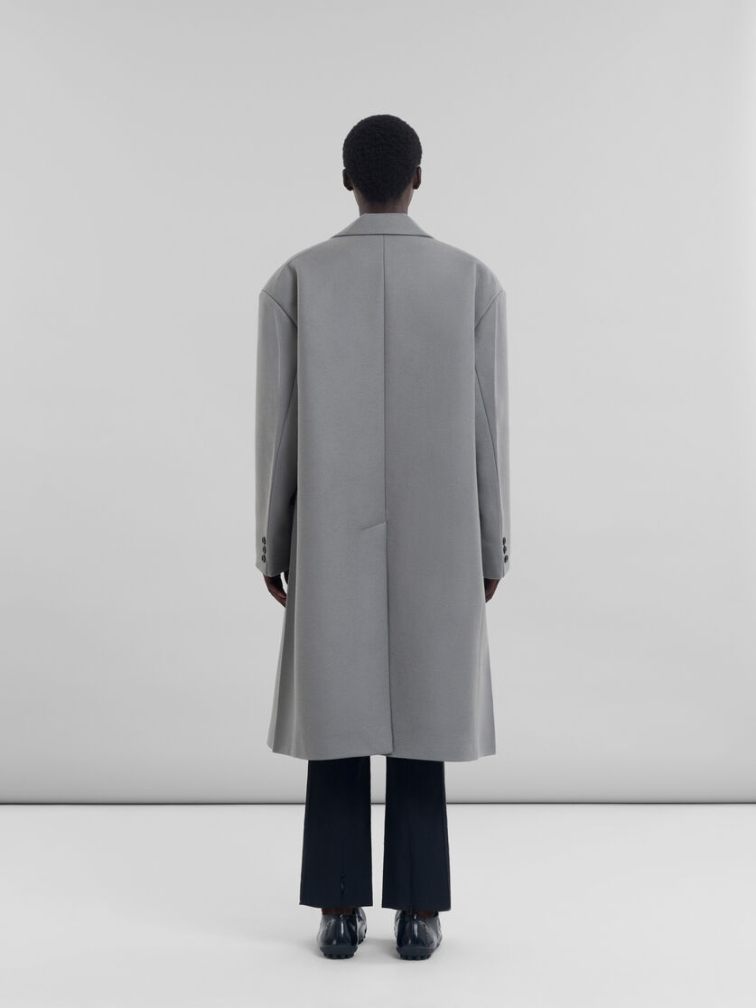 グレー ウール製 オーバーサイズコート | Marni