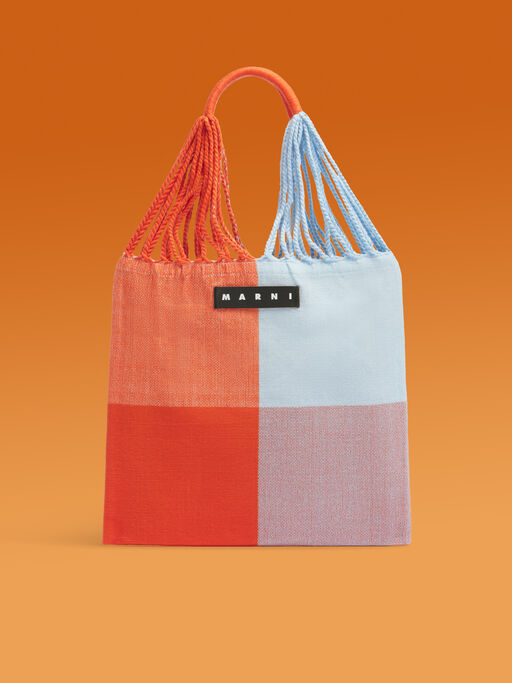 ラズベリー MARNI MARKET BIG CHECK HAMMOCK BAG - ハンドバッグ