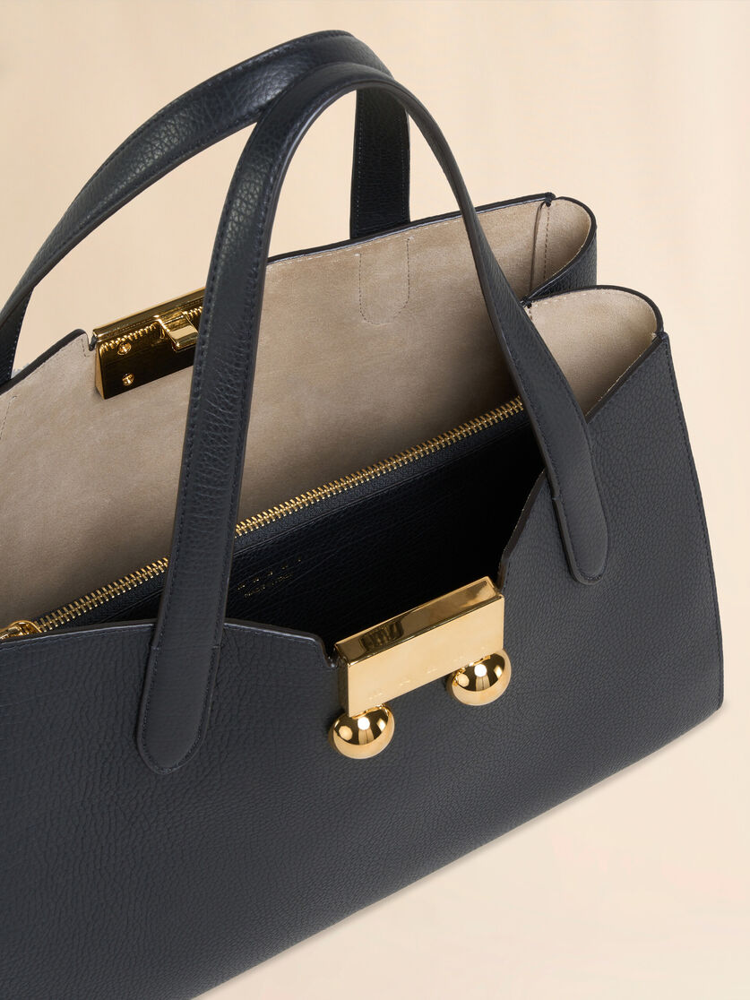 Grey leather Trunkaroo Tote handBag - Handbags - Image 4