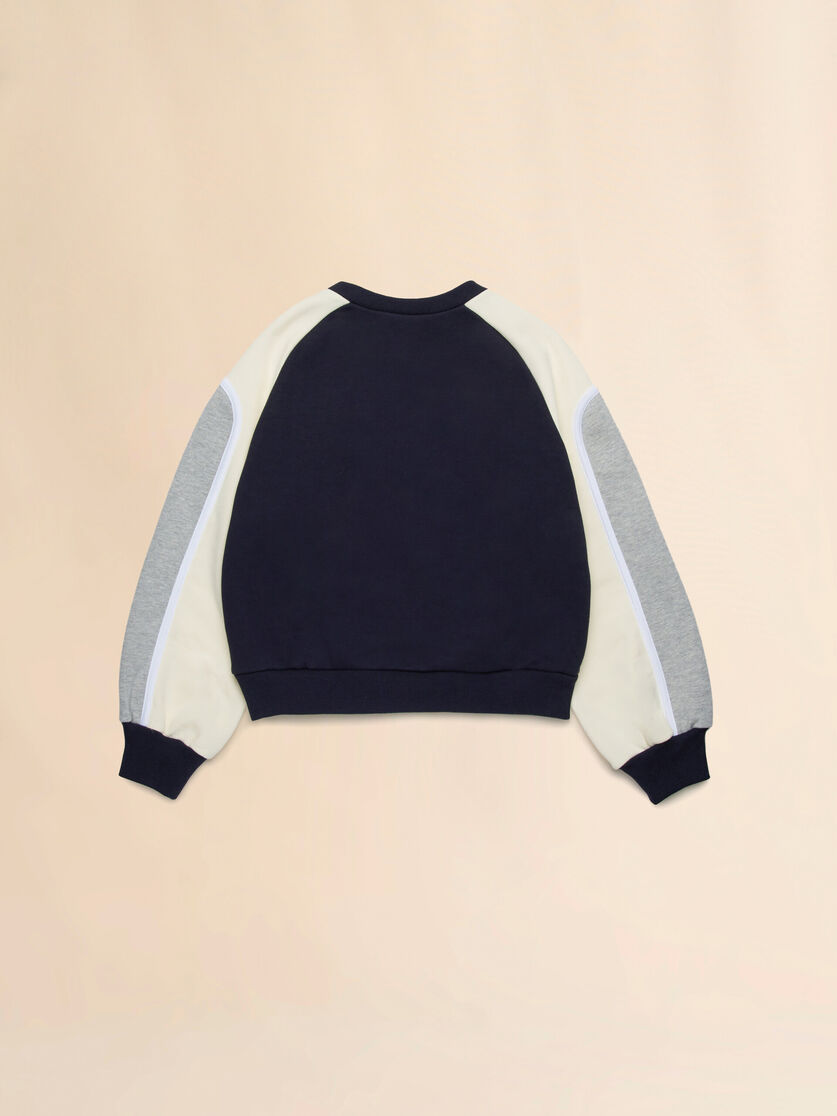 Sudadera de cuello redondo con detalles colorblock - Punto - Image 2