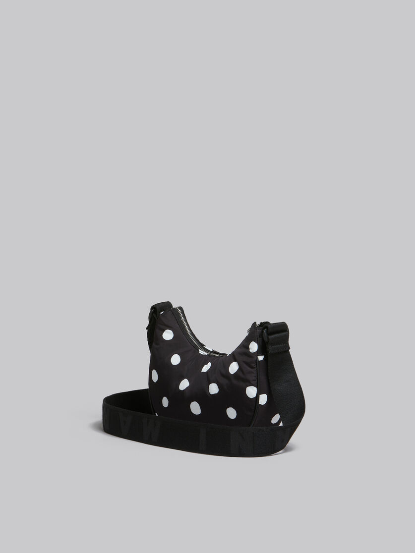 Black polka-dot Puff hobo small bag - Shoulder Bags - Image 3