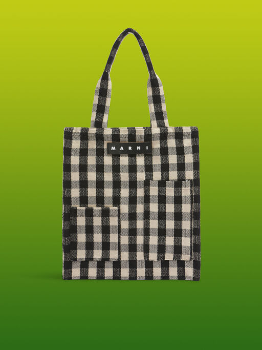 ブラック MARNI MARKET POCKET BAG - ショッピングバッグ