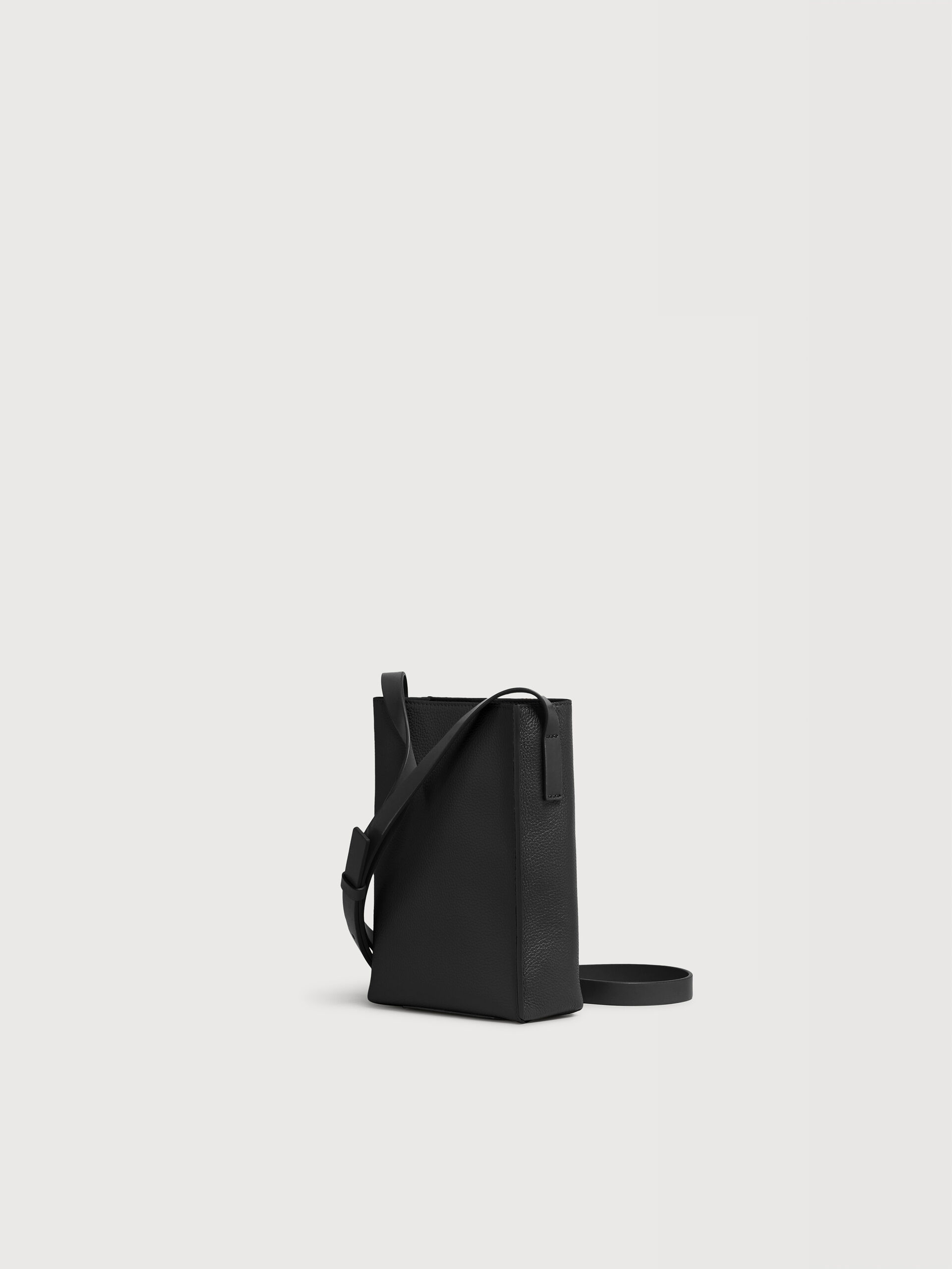 Black leather Museo Nano Bag with Marni Symbol embroidery | Marni