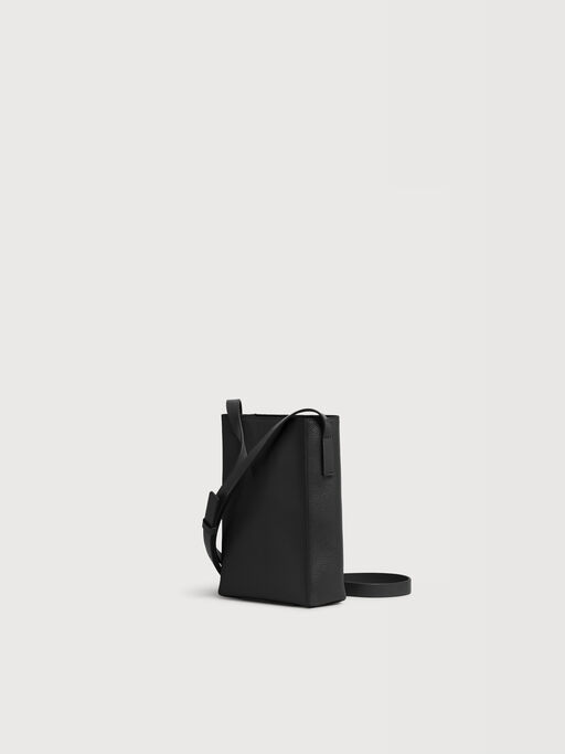 Black leather Museo Nano Bag with Marni Symbol embroidery - Shoulder Bag