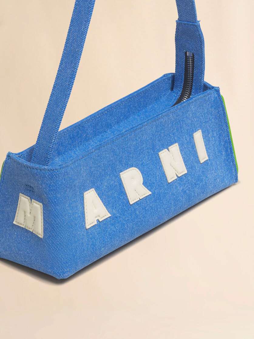 Blue denim Museo baguette bag - Shoulder Bags - Image 5