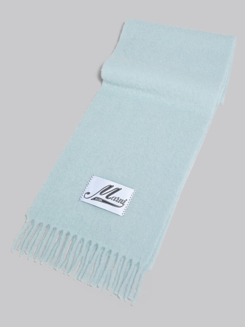 Bufanda de alpaca azul claro - Bufandas - Image 3