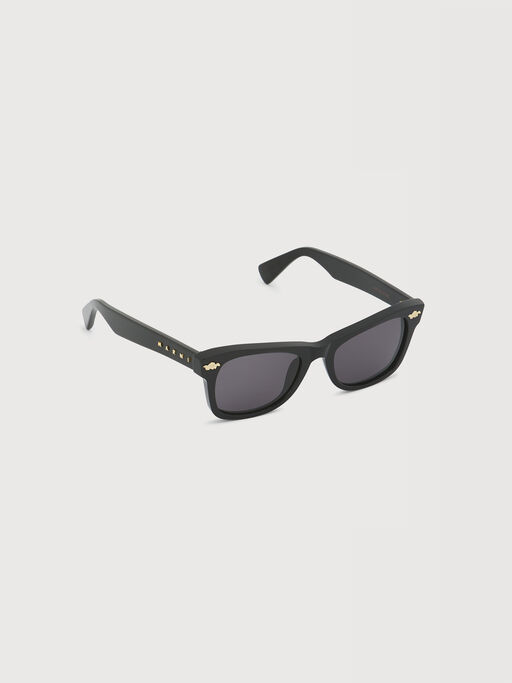 Black acetate sunglasses - Optical
