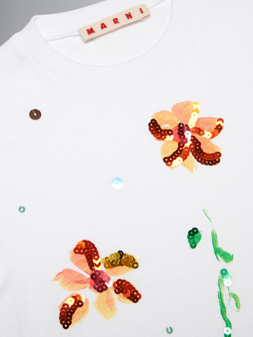 ホワイト Sunny Dayプリント Tシャツ - Tシャツ - Image 3