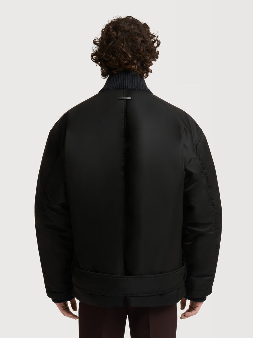 Black nylon bomber jacket, Image 4