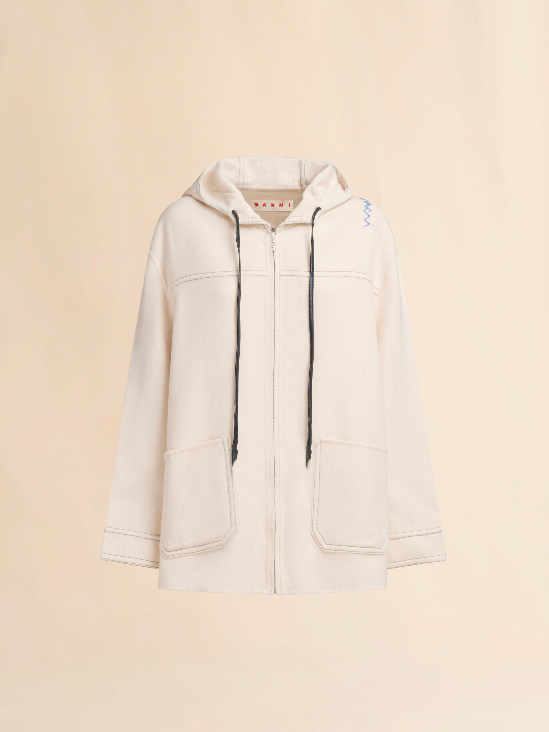 パーカー・フーディ Marni White Cotton Sweatshirt 23557488_53560289_600.jpg