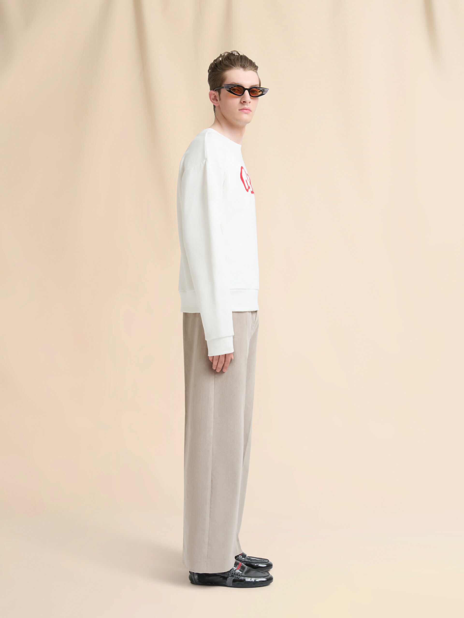 新品未使用　MARNI オフショルダー トレーナー 40 ホワイト　カットオフ 楽天市場】MARNI（スウェット・トレーナー｜トップス