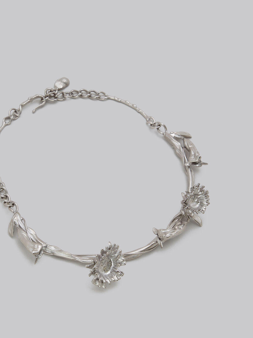 Metal calla lily necklace - Necklaces - Image 3