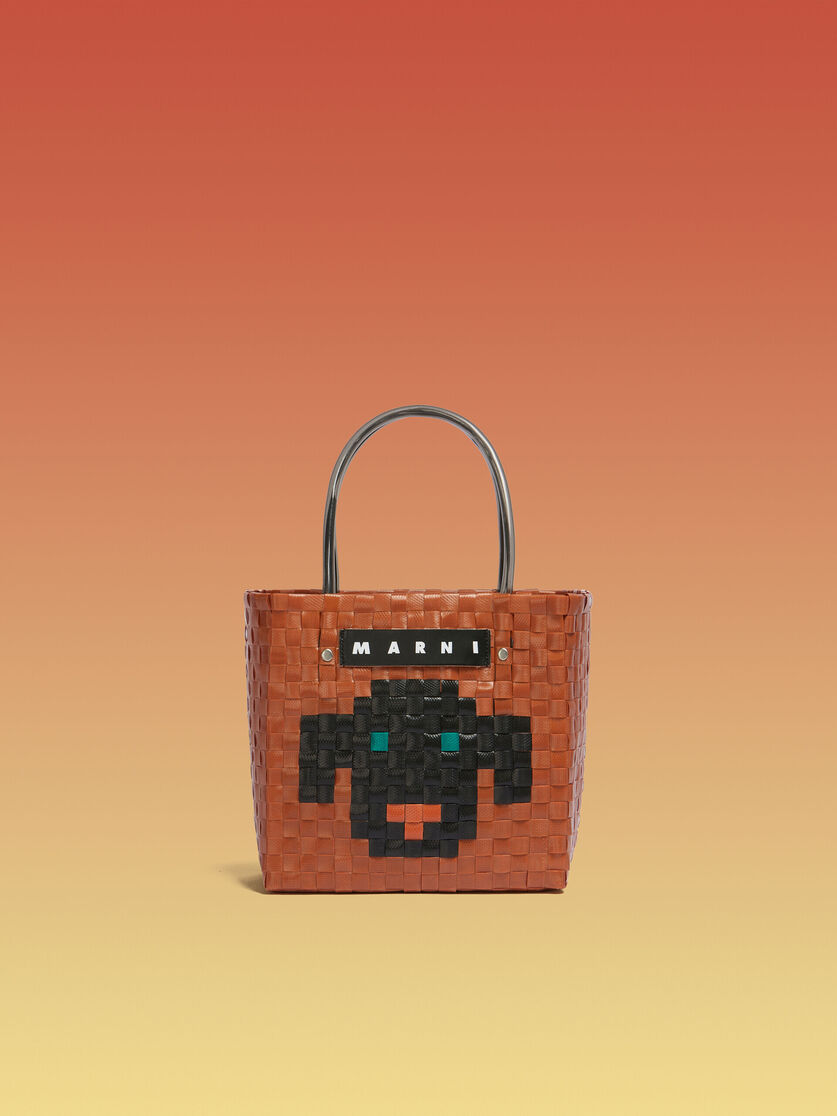 MARNI MARKET ANIMAL BASKET Tasche in Hellrosa - Shopper - Image 1