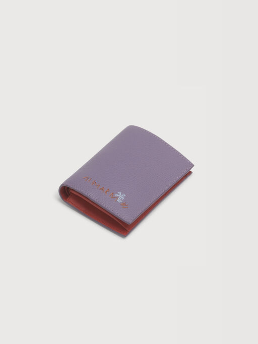 パープル レザー Marni Mending 二つ折りウォレット - 財布