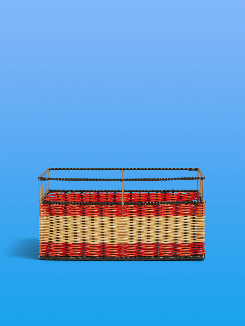オレンジ レッド Marni Market レクタンギュラー 収納用バスケット - ファニチャー - Image 1