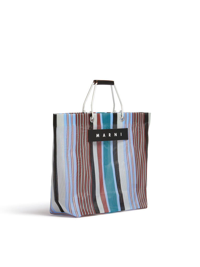 イリュージョンブルー MARNI MARKET STRIPE BAG - Shopping Bags - Image 2