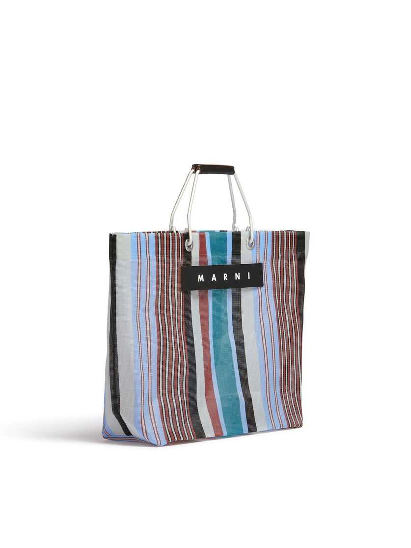 MARNI MARKET STRIPE multicolor blue bag - Shopping Bags - Image 2