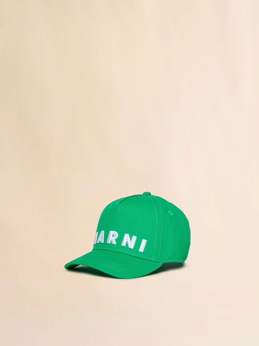 Green gabardine baseball cap - Caps