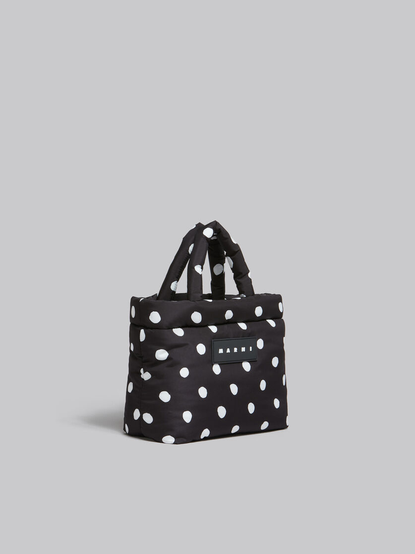Black polka-dot Puff mini tote bag - Handbag - Image 6