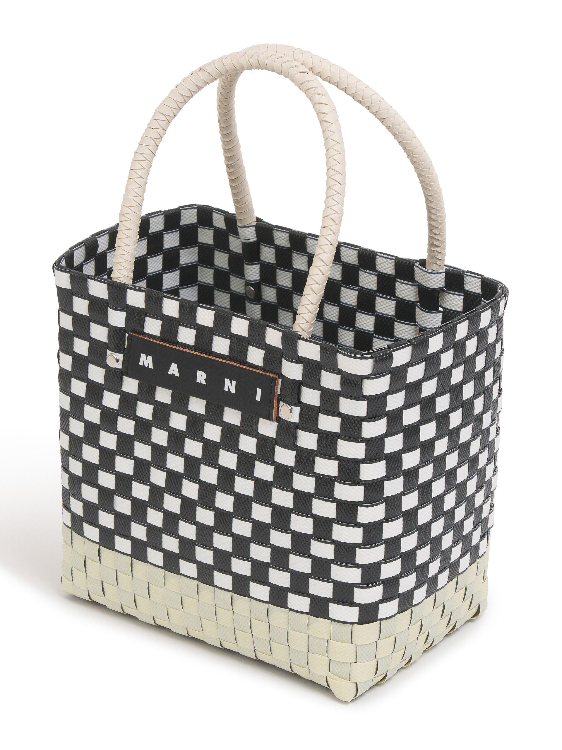 ナチュラルホワイト MARNI MARKET TAXI BASKET MINI | Marni