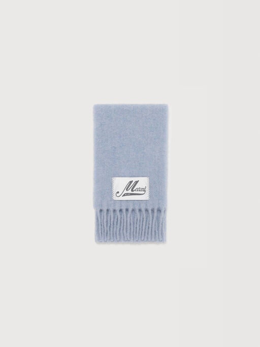Light blue alpaca scarf - Scarves