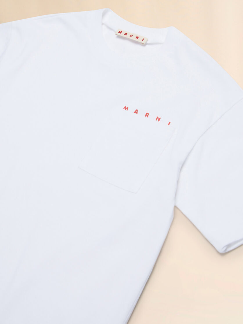ホワイト ポケット付きTシャツ - Tシャツ - Image 3